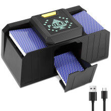 ZONJIE Automatic Card Shuffler Machine 2 Deck, Upgraded silent model Electronic Casino Poker Card Shuffling