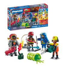 Playmobil 71468 My Figures: Fire Rescue, with personalised figures and detachable accessories, fun imaginative role-play, varied play sets suitable f