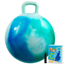 INPODAK Space Hopper for Kids 7 to 12, 22 Inches Hopping Ball for Age 7 8 9 10 11 12, Jumping Balls with Handle, Hop Ball Toy for Child Boys Girls In