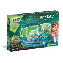 Clementoni Ant City – Modular Ant Habitat Playset with Tunnels, Botanical Module and Study Tools for Kids 7+
