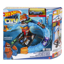 Hot Wheels City Wreck Ride Gorilla Attack Playset 1 Toy Car