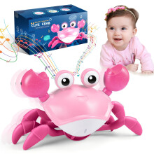 Veopoko Sensory Toys for Babies, Crawling Crab Toy 1 2 3 4 Year Old Girl Gifts 1-4 Year Old Girl Montessori Toys for Babies 6-12 Months Baby Toy 0-6