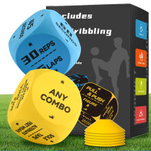 MELLBREE Football Training Equipment Large Dribbling Training Dice for Home/Field Practice Ideal Teenage Gifts for Kids 8 9 10 11 12