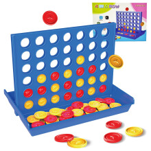 ZUNIPLEX 4 in a Row Game,Classic Board Game for Kids,Four Wins travelling game,Educational toy for children,Strategy game for children from 3 4 5 6 7