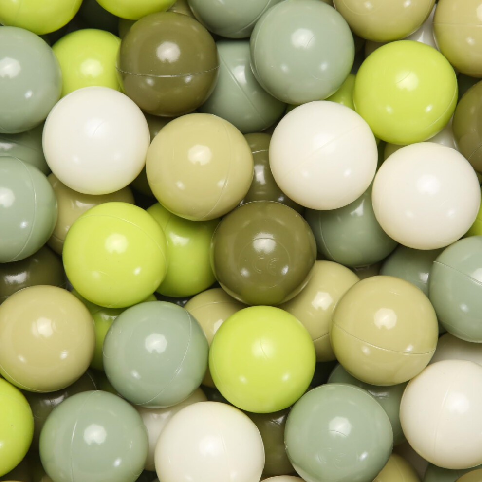Balls Pit Balls For Toddlers Kids Girls Boys Plastic Playballs Playhouse, Baby Pool, Fun Centers, Phthalate Free Bpa Free,2.2Inch,100Pcs(Olive Gogoso