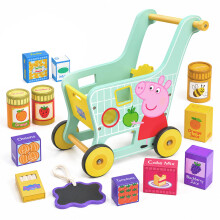 Peppa Pig Wooden Play Set for Toddlers Age 3+, Pretend Play Toy for Kids – Durable Role Play Kitchen Accessories for Creative & Imaginative Fun (Sho