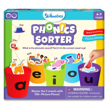 Skillmatics Phonics Sorter – Vowel Sorting Early Reading