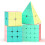 ROXENDA Speed Cube Set, 2X2 3X3 4X4 Pyramid Cube Stickerless with Instruction [4 Pack] (Macaron Cube Set) 1