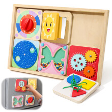LZDMY Baby Wooden Montessori Toys for 1 2 3 Year Olds, Baby Sensory Toys