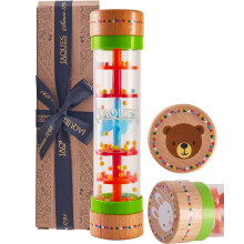 Jaques of London Rainmaker Baby Toy with Soothing Rain Sounds | Premium Sensory Wooden Toys | Ideal Toys for 1 Year Old Boys and Girls | Since 1795