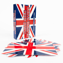 D.A.Y. Republic Professional Standard Union Jack Plastic Coated Poker Size Playing Cards, 52 Card Deck +1 Joker, Ideal for Poker Nights, Parties and