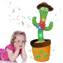 MeHoo Dancing Talking Singing Cactus Toy, Repeats What You Say for Kids