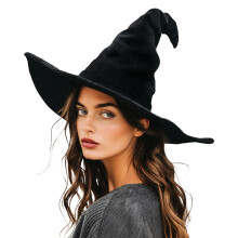 gagift world Witch Hat, 18IN Large Wizard Hat for Adults and Teens Novelty Cosplay Accessories for Halloween Costume Party Christmas Masquerade Carni