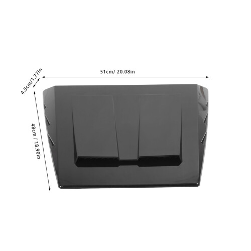 Black ABS Car Bonnet Scoop Vent Trim 1