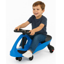 Curvaso Wiggle Kids Push Ride On Car Swivel Scooter Childrens Indoor Outdoor Twist Gyro Toys Gift Blue Black