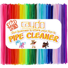 Caydo 360 Pieces Pipe Cleaners 40 Assorted Colored Chenille Stems for Art and Crafts, Children’s Craft Supplies and Home decorations (6 mm x 30 cm)