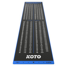 KOTO - Checkout Dart Mat 285x80cm, Non-Slip Carpet Dart Mat with Score Indicator & Floor & Dart Protection