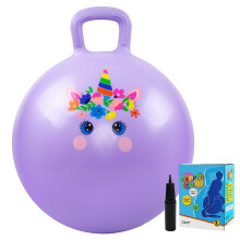 Vastoy 20 Inch Space Hopper for Kids Age 6-9 Anti-slip Children Space Hopper, Easy-to-clean PVC Bouncy Balls with Pump, Inflatable Hopper Ball for In