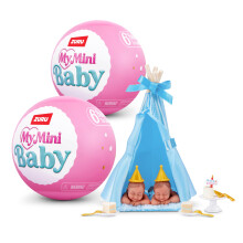 My Mini Birthday Series 1 (2 PACK) by ZURU – Collectible Mystery Capsule Baby Doll with Birthday Party Theme, Accessories & Playset, Unbox Celebrati