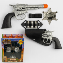 Ultimate Cowboy Sheriff Role Play Set for Kids – Complete with Twin Toy Guns, Holster Belt, Bullets & Sheriff Badge – Perfect 10-Piece Costume Pla