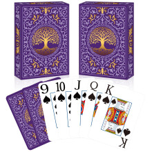 Spielkarten 2er Pack, große Spielkarten, leicht zu mischen, Premium Pokerkarten für Familienspiele