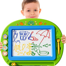 BLmukce Extra Large Magnetic Drawing Board Toy for Kids Age 3-7 Years, Erasable Board with 4 Colors, Educational Learning Toy, Birthday Gift for 3 4
