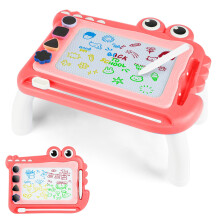 OFFCUP Magnetic Drawing Board, Toddler Boy Girl Toys for 1-5 Year Old, Doodle Pad with Pen Stamps and 4 Paw, Learning Educational Toys for 1 2 3 Baby