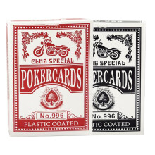 Luoqun88 Playing Cards - 2 Pack Set Plastic Coated Play Cards- Vibrant Red & Blue Deck of Cards for Adults - Ideal for Poker, Card Games, and Family