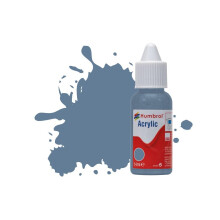 Humbrol Model Paint - DB0157 No 157 Azure Blue - Matt (14ml), Acrylic Paints for Models, Plastic, Metal, Wood, Glass, Ceramics and More, Acrylic Touc