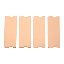 4 Unidades de Dissipador de Calor de MemóRia para Laptop de Cobre DissipaçãO de Calor DDR4/5 Placa de Cobre Dissipador de Calor