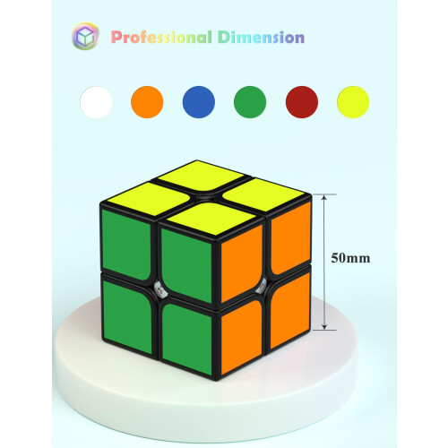 ROXENDA Speed Cube Original Speed Cube SuperDurable Sticker with Vivid Colo 1