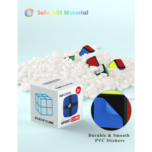 ROXENDA Speed Cube Original Speed Cube SuperDurable Sticker with Vivid Colo 2