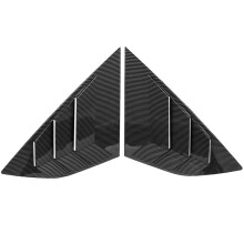 Tampa Do Obturador da Persiana da Janela Do Quarto de VentilaçãO Lateral Traseira da Cor da Fibra de Carbono para  Focus MK3 ST  Hatchback