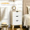 Homcom Cómoda con Cajone Bicolor 40 x 35 x 68.5 cm 6