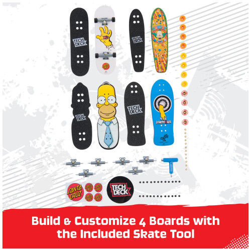 Tech Deck TED Tech Deck 4 Pack - The Simpsons 2