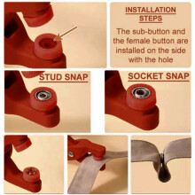 Five Claw Button Installation Tool Pliers Set Invisible Snap Button Sewing-Free Button Set is Suitable for DIY Crafts.