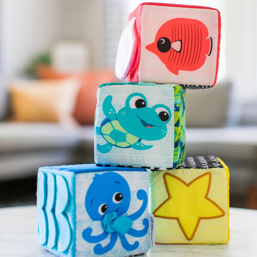 baby einstein Baby Einstein Explore & Discover Soft Blocks Toys, Ages 3 Months + 1