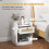 Homcom Mesitas de Noche Blanco 40 x 40 x 53 cm 4