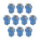 10 Pezzi LED Bulb Meter Dash B8-5D T5 Lampada con Supporto Blu Tuning Auto Car Light 1