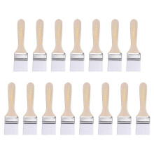 15pcs Paint Brushes Paint Brush Nylon Flat Wall Paint Brush Soft Bristle with Wood Handle for Painting DIY 1.5 Inch