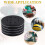 10 Pcs Soft Density Interface Pads 5inch 8 Holes Hook and Loop Sponge Cushion Buffer Backing Pad Sanding Interface Pad 4
