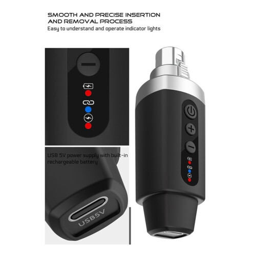 New XLR Adapter System Wireless Microphone Transmitter Receiver for Dynamic Microphone Guitar Audio Mixer PA System 2
