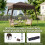 Outsunny Carpa Plegable Marrón 240 x 240 x 250 cm 5