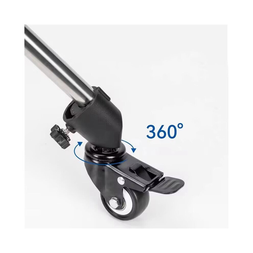 3Pcs C-Stand Swivel Caster Wheel Set, 360 Rotate For Photography Foldable Light Stand Tripod 6033965499118