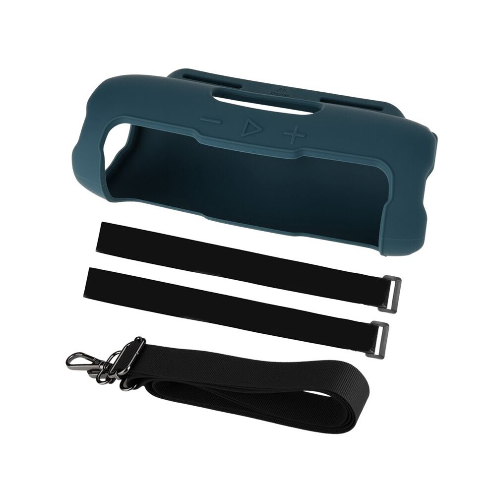 Txesign Portable Travel Carrying Case With Shoulder Strap And Bike Rod Fixing Strap Silicone Case For Flip 7 Speaker 6031119594887