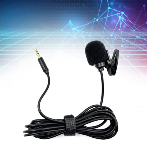Lavalier Microfoon Microfoon Stereo Audio  Bedrade Microfoon 3.5mm Plug voor Geluidskaart Camera PC Desktop Computer 3 Meter 2