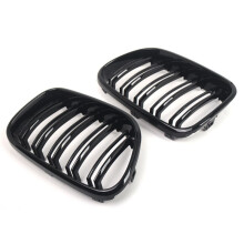 For  X3 F25 2010-2013 Front Bumper Kidney Racing Grille Hood Sport Double Slats Grill Cover 51117237422 51117237421