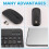Ultra-Thin Silent Wireless  Keyboard and Mouse Set Suitable for Tablet Notebook  Keyboard Black 7