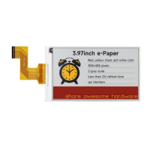 3.97 Inch E-Ink Display 800x480 Red Yellow Black White E-Paper Screen SPI for Raspberry Pi Jetson STM32 ESP32