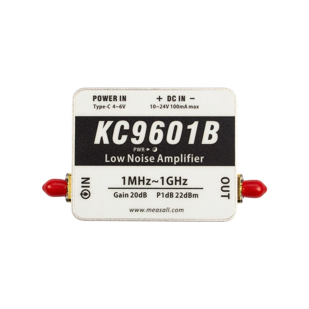 Photos - Radio / Clock KC9601B 1-1000MHz Low Noise Amplifier High Linearity LNA Module 21dB High Gain Type-C Power Supply